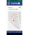eusatec GPS Standort nahe heran gezoomt über Android App auf Smartphone