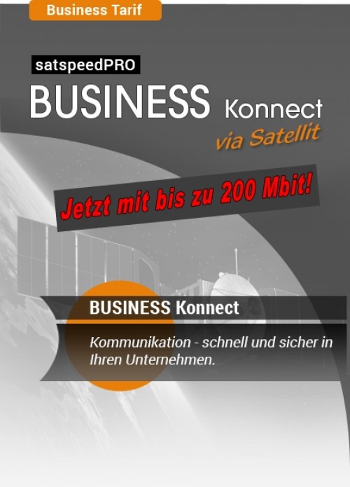 200 Mbit satspeed Business Konnect Tarif