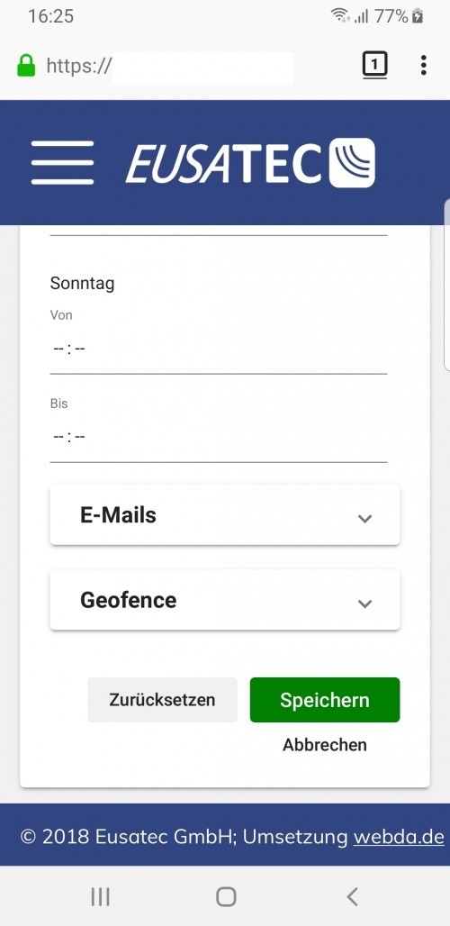 EUSATEC GPS Tracker Cloudservice